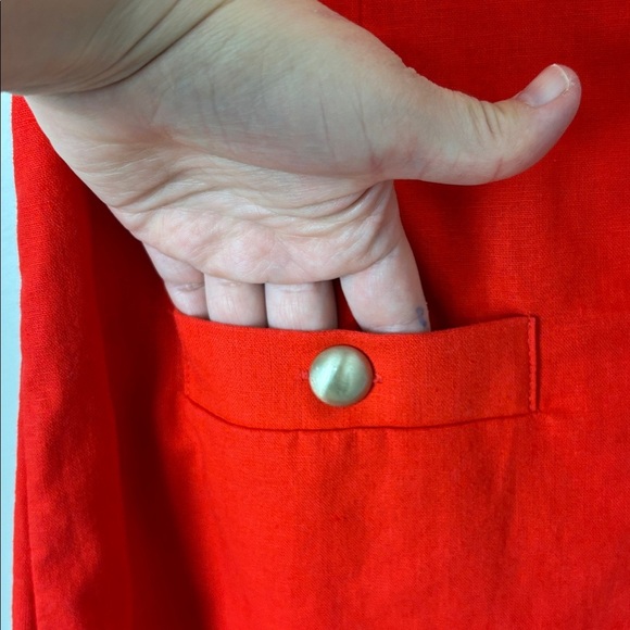 J. Crew Linen-blend Button Front Mini Dress in Linen Blend - Size 4 - Picture 4 of 9